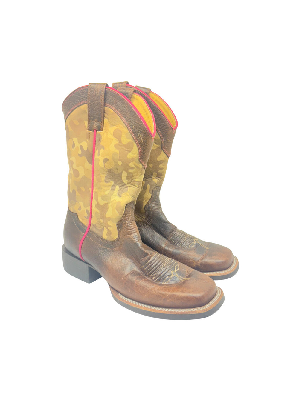 Rank 45 Women's Jane Xero Gravity Square Toe Western Boots Brown Size 10M
